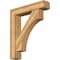 Ekena Millwork Westlake Block Rough Sawn Bracket w/ Offset Brace, Western Red Cedar, 8"W x 38"D x 44"H BKT0806X38X44WTL05RWR - alternate 1